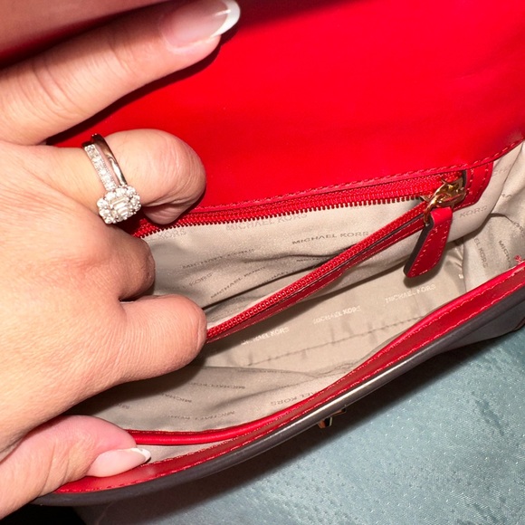 Michael Kors Mini Red Purse - Picture 5 of 9